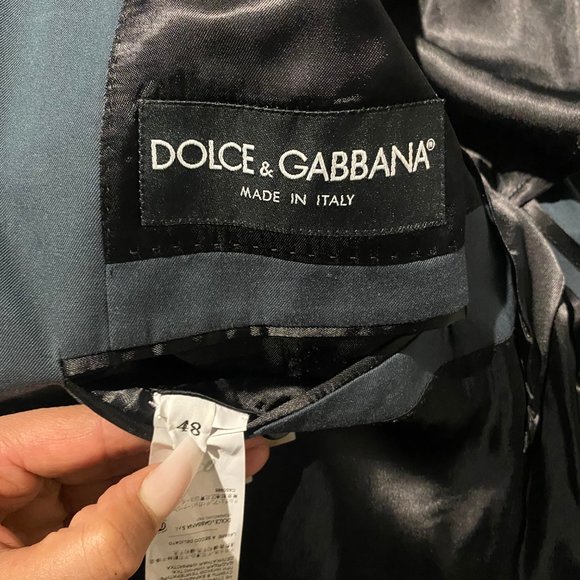 DOLCE & GABBANA Blazer/Jacket slim fit 40R Gray - Picture 2 of 2